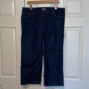 LL Bean denim jeans size 16 capri